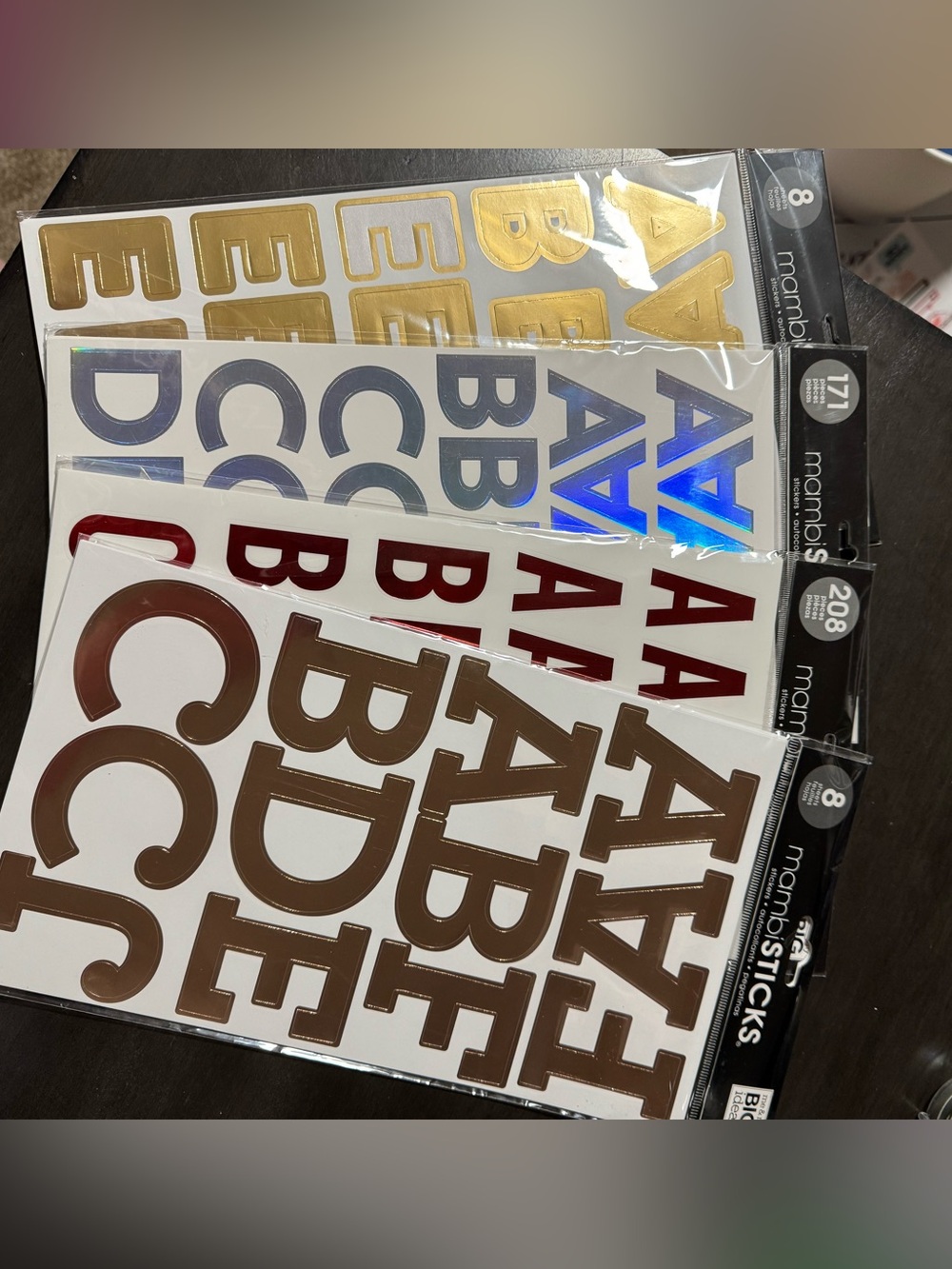 Me & My Big Ideas letter stickers set